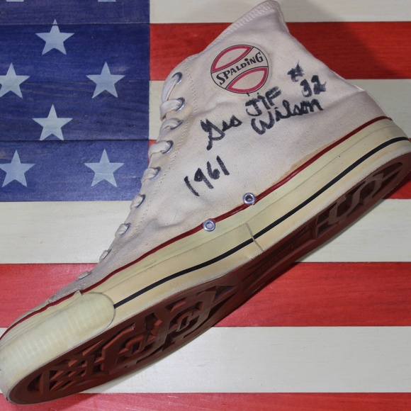 SPALDING 1961 Autographed George Wilson Vintage 14 - Picture 3 of 8